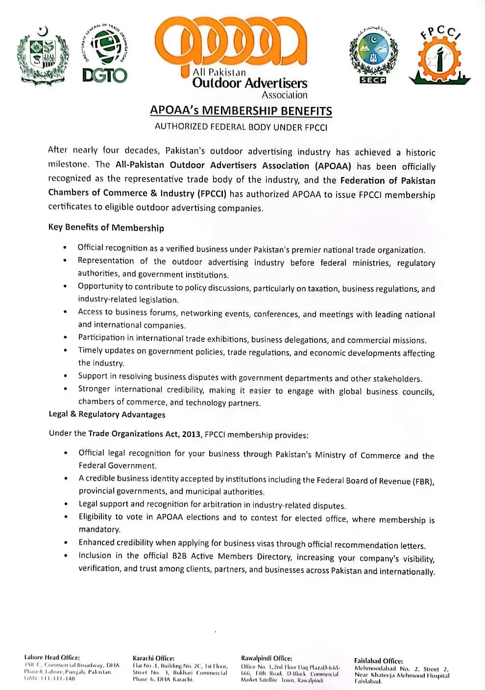 APOAA's Membership Benefits English